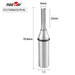 <span class=keywords><strong>Fraise</strong></span> <span class=keywords><strong>à</strong></span> trois dents droites Inspur TIDEWAY TCT pour rainurage, découpe, finition et gravure - Product Image 2