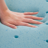 Couvre-matelas en mousse aérée à mémoire de forme de 2 "pour soulager la pression