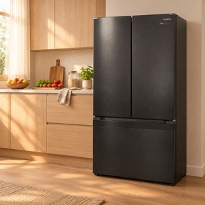 Réfrigérateurs à portes françaises 775L, réfrigérateur 3 portes, congélateur inférieur de 36 pouces avec <span class=keywords><strong>distributeur</strong></span> d'eau et machine à glaçons, <span class=keywords><strong>noir</strong></span>, 110V - Product Image 5
