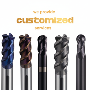 ดอกกัดทังสเตนคาร์ไบด์4ดอกทนทานเคลือบด้วยดีบุก/อัลตินสามารถปรับแต่งได้ - Product Image 1