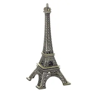 Mini Torre Eiffel de Metal 3d para decoración del hogar, artesanía de recuerdo para París, venta al por mayor de fábrica