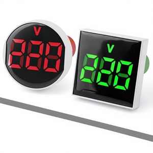 Geniş Ekranlı Kare Dijital Göstergeli AC Gerilim Akım Hz Frekans Ölçer DC Ölçer Çift ve Üçlü Ekran F50 - Product Image 1