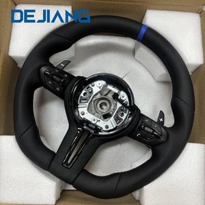 Volante in Pelle Traforata Nera M Sport per <span class=keywords><strong>BMW</strong></span> Serie F F10 <span class=keywords><strong>F30</strong></span> F31 F32 <span class=keywords><strong>F20</strong></span> E92 E60 X6 E71 X5 E70 M3 M4 - Product Image 2