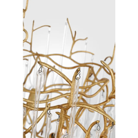 Yihao personnalisé nordique moderne K9 cristal nordique laiton Led luxe Design lustre plafond goutte chambre Design suspension