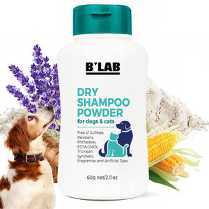 ผงทำความสะอาดสำหรับสัตว์เลี้ยงแบบไม่มีน้ำเสื้อโค้ทสำหรับดูแลสัตว์เลี้ยงไม่มีซัลเฟตแป้งพาราเบนไม่มีกลิ่นไม่ระคายเคืองผงแชมพูแห้งสำหรับสุนัขและแมว - Product Image 1