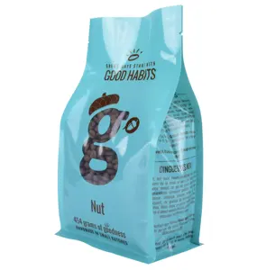 Food Grade 1Kg 5 Lb 150Microns Blue MATT OPP/AL/PE Registered Matte Das Espresso Coffee Beans Flat Bottom Packaging Bags