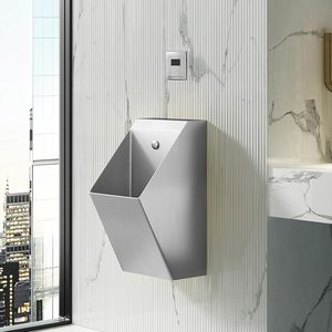 Urinarios Inteligentes para Baño Masculino, Color Negro Mate, con Sensor Automático de Descarga, Montados en la Pared - Product Image 4