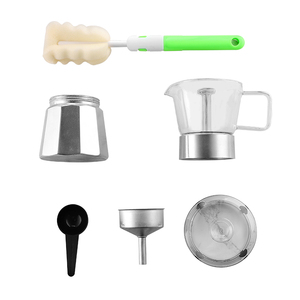 Cafetières avec logo personnalisé de haute qualité Pots Moka Pot Induction Espresso Filtre Italien Moka Ménage Cafetière - Product Image 5
