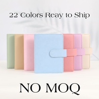 Hongbo Meilleure Vente Vacances/École/Bureau Cadeau 14 Couleurs En Relief Galet En Cuir Or-Anneau A8 A9 Mini Budget Classeur comme Photocard