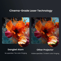 Premier projecteur laser Google TV Dangbei Atom 1200 ISO Lumens Home Cinéma Intelligent 1080P 4K Laser ALPD 3D Projecteur Dangbei Atom