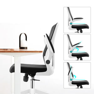 Ghế xoay văn phòng lưới lưng giữa có tay vịn nâng lên, hỗ trợ thắt lưng thoải mái, thiết kế công thái học, có bánh xe - Product Image 3