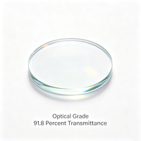 Ventana de Vidrio de Aluminosilicato de Grado Óptico, Transparente, Pulida con Precisión, para Instrumentos Científicos, Lentes de Cámara y Luz