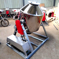 Équipement de mélange en acier inoxydable farine alimentaire poudre prémélange mélangeur machine double cône mélangeur
