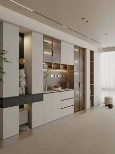 Traditional Wood Panel Storage <b>Sideboard</b> <b>Cabinet</b> for <b>Kitchen</b> and Dining Rooms - Product Image 5