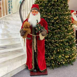 <span class=keywords><strong>Père</strong></span> <span class=keywords><strong>Noël</strong></span> Dansant Grandeur Nature d'Extérieur 1,80 m en Tissu avec Bluetooth, Ornement <span class=keywords><strong>de</strong></span> <span class=keywords><strong>Noël</strong></span> Chantant et Décoration, Cadeau <span class=keywords><strong>de</strong></span> Fêtes - Product Image 5