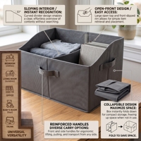 OEM/ODM Collection Behome : Cubes de rangement pliables à ouverture frontale en tissu triangulaire, écologiques, sans BPA, grande capacité, pour la maison et le bureau