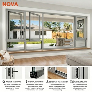 NOVA <span class=keywords><strong>fenêtre</strong></span> à battant à rupture thermique <span class=keywords><strong>fenêtre</strong></span> en aluminium insonorisée à double vitrage économe en énergie pour maison - Product Image 1
