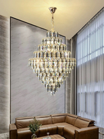 Lustre moderne de luxe en cristal décoratif pour salon, de haute qualité, pour hall d'hôtel