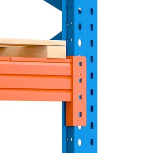 Estantería de Paletización Resistente de Acero Laminado en Frío con Recubrimiento en Polvo Naranja y Azul, Protección Anticorrosión, Diseño Desmontable para - Product Image 5
