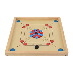 Madeira Carrom Board 26x26 Inch Strike e Pocket Game com Cue Sticks qualidade madeira compensada carrom board de madeira com oin