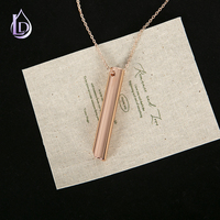 Nouveau Collier Tendance en Acier Inoxydable avec Chaîne à Maillons, Anti-Stress, pour la Respiration Consciente, Idéal comme Cadeau