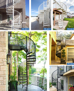 <span class=keywords><strong>Escalier</strong></span> en colimaçon Design moderne Métal moulé Nouveau design Structure en acier inoxydable Verre d'<span class=keywords><strong>occasion</strong></span> en vente - Product Image 2