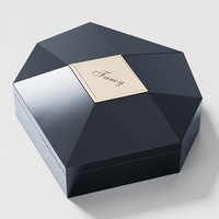 Caja de cosméticos y perfumes en forma de corazón de diseño creativo Qixi Día de San Valentín Edición limitada Material de madera Centro comercial Exclusivo