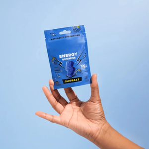 Gommose Energetiche Vegane al Gusto Blue Raspberry con Caffeina, Ashwagandha, Estratto di Tè Verde e Vitamina C, Confezione da 10 Pezzi, Marchio Privato - Product Image 2