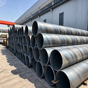 Tubo Espiral de Acero al Carbono de 530 mm, Estándar <span class=keywords><strong>API</strong></span> <span class=keywords><strong>5L</strong></span> ASTM Q235, Tubo Soldado de Hierro Negro de 6 m para Uso en Estructuras de Postes de Alumbrado Público - Product Image 1