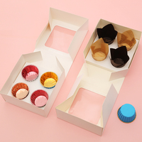 Boîtes à gâteaux 2 4 6 12 trous, emballage de qualité alimentaire boîtes à muffin, cupcakes