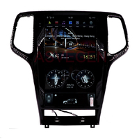 Radio Mobil Layar Android 13,6 Inci untuk Jeep Grand Cherokee 2011-2013 Layar Tesla Stereo 4G WIFI Sistem Navigasi GPS Pemutar DVD