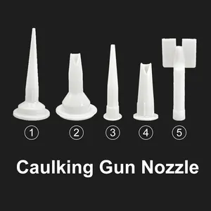 Standard Plastic Cone Nozzle Caulking Gun Nozzles For Sausage And Bulk Caulk Guns