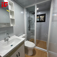 Maison conteneur préfabriquée de luxe, pliable et portable, de 40 pieds, avec deux ou trois chambres, à double aile extensible, pour hôtel