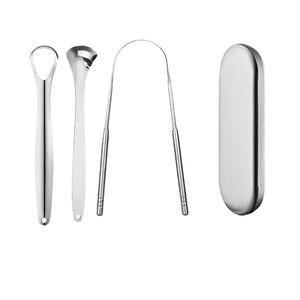 Limpiador de lengua de acero inoxidable en forma de U de alta calidad, raspador de lengua de limpieza bucal en caja, producto transfronterizo al por mayor - Product Image 4