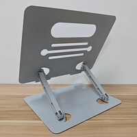 Support d'ordinateur portable ergonomique Zeno réglable en hauteur, pliable, pour bureau et tablette