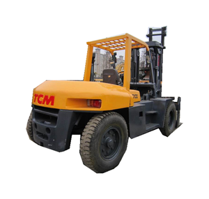 Montacargas Diésel TCM Usado 100% Original de Japón, 10 Toneladas, 4x4, Neumáticos Sólidos, para Terreno Accidentado, Buen Rendimiento, Precio Económico - Product Image 1