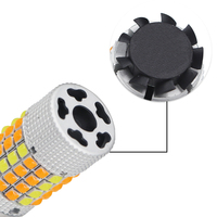 Nouvelle ampoule de voiture YM bicolore à LED T20 PY21W P21W 1156 BAU15S 60SMD, feu de jour et clignotant