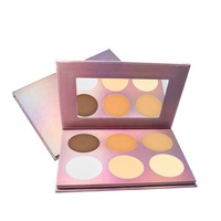 Palette de poudre compacte végane pressée, marque privée, pour highlighter et contourner, maquillage en poudre compacte