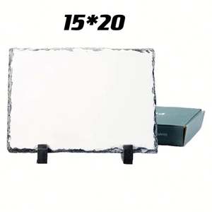 Stock entrepôt USA – Plaques de souvenirs en ardoise pour sublimation 6x6 et 8x8 pouces – Vente en gros - Product Image 4