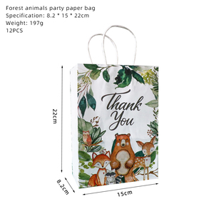 Kit <span class=keywords><strong>de</strong></span> <span class=keywords><strong>Vaisselle</strong></span> <span class=keywords><strong>Jetable</strong></span> et Ballons Thème <span class=keywords><strong>Animaux</strong></span> <span class=keywords><strong>de</strong></span> <span class=keywords><strong>la</strong></span> Forêt pour Baby Shower, Révélation du Sexe et Anniversaire (Assiettes, Gobelets, Serviettes) - Product Image 5