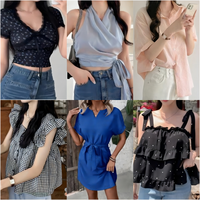 Commandes en gros de shorts, hauts et robes de style européen et américain, articles en stock, expédition aléatoire de marques mixtes