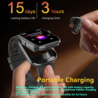 Reloj Inteligente Unisex SENBONO T99 2 en 1 con Auriculares, Pantalla IPS, Batería de 5-10 Días, Resistente al Agua IP67 para Llamadas, Multideporte, ODM/OEM