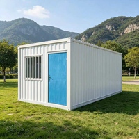 Maison conteneur mobile pliable de 40 pieds, design moderne, panneau sandwich respirant, rectangulaire, avec garantie, pour usage hôtelier et en villa