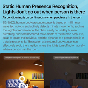 LEDEAST rilevatore di presenza umana ZG-205ZB Tuya sensore Wifi Smart Body sensore PIR e sensore a microonde sistema di casa intelligente - Product Image 2
