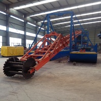 Drague aurifère diesel durable haute capacité pour l'extraction d'or alluvionnaire avec pompe et moteur pour le lavage du sable de rivière