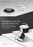 Luminaria LED de Techo Empotrada Personalizable de Alto Brillo IP44, Chip Ra90, Ahorro de Energía, Diseño Antideslumbrante, para Hoteles, Oficinas, Comercios