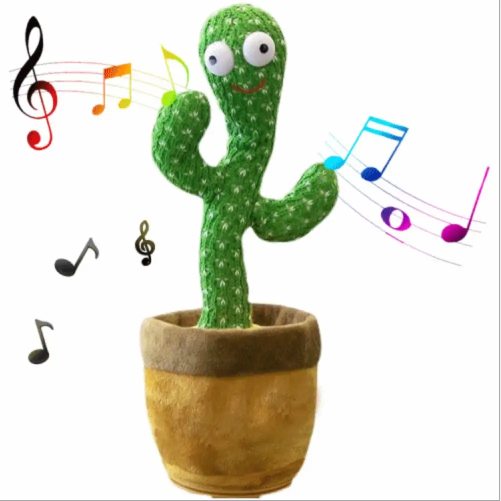 Cactus Plush Interactive Toys Electronic Shake Dancing Cactus Funny Early Childhood Education Toys