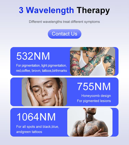 Picosecond Nd Yag 2025/532/1064nm 3 mesin gelombang, perangkat penghilang tato Laser Korea tanpa rasa sakit 755 - Product Image 6
