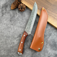 Couteau de boucher spécialisé pour l'abattage de la viande Damasteel Acier VG10 avec manche en bois pour chefs