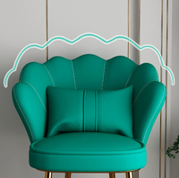 Chaises de jeu pour filles, chaises confortables avec pieds en métal, coussin de taille décontracté, canapé Ofa style nuage, canapé incurvé